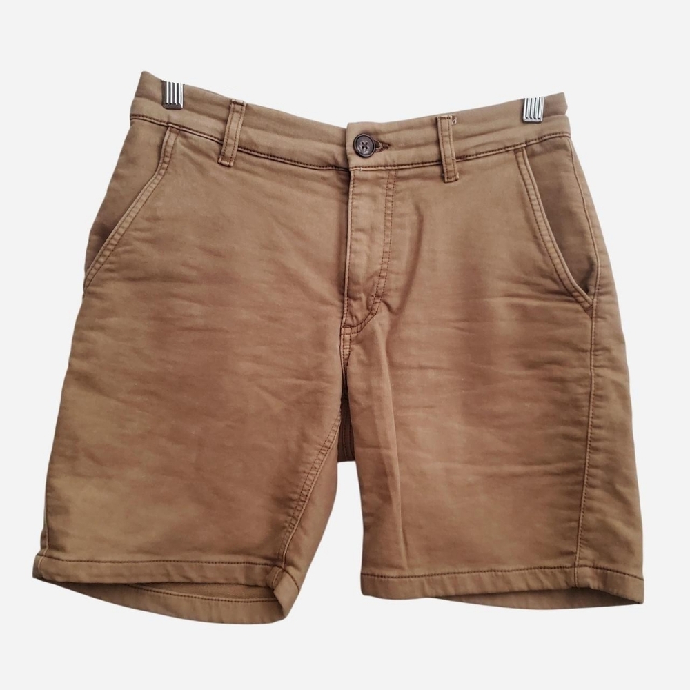 Cotton On Corby Chino Short Men's XS Casual Flat Front Preppy Tan Beige